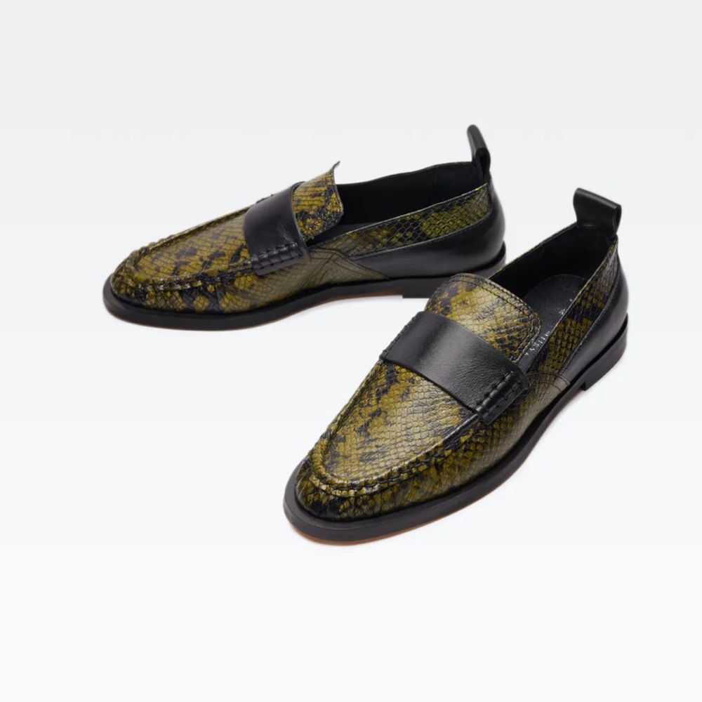 Miista E8 Mindy khaki loafers BRAND NEW